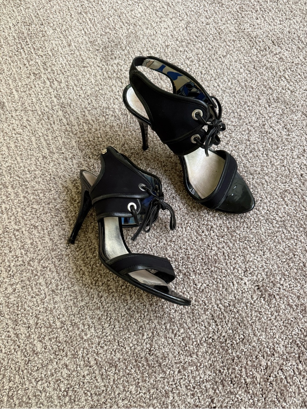 Vintage Emilio Pucci Black Sandal Heels
